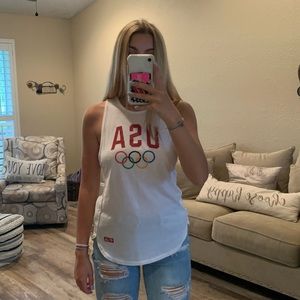 USA olympics tank tee (white)